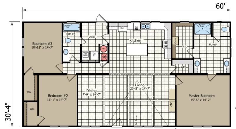 The Dauphine Floor Plan